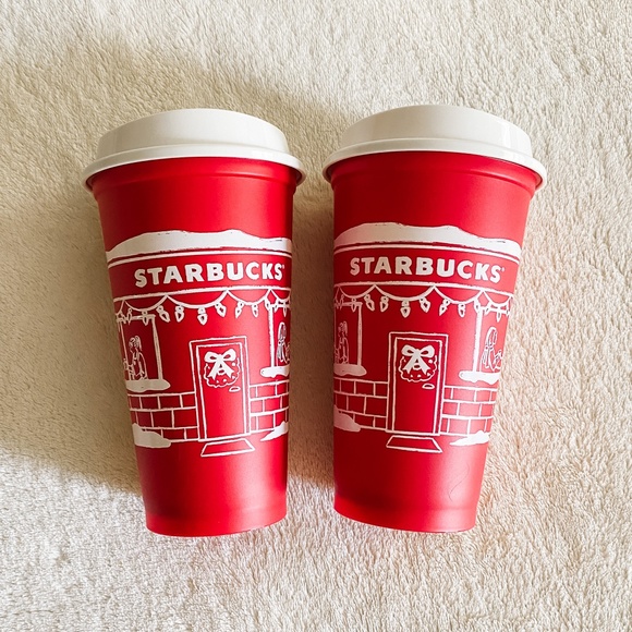 NEW Lot of 2 Starbucks Holiday Red Cup 2025 - Picture 1 of 4
